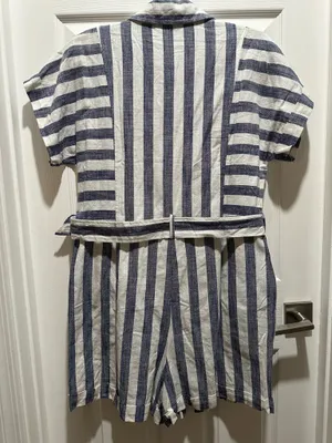 Umgee Striped Romper- Large thumbnail 2