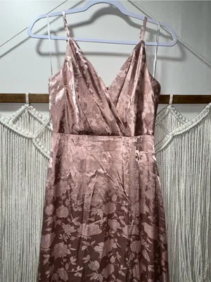 Lulu's Rose Blush Floral Lace Maxi Dress thumbnail 6