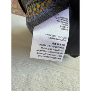 Maeve Anthropologie Black Medallion Print Chino‎ Shorts Size 2 High Rise thumbnail 3