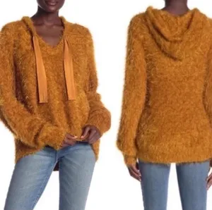 Free People Fuzzy Hoodie Oversized thumbnail 2