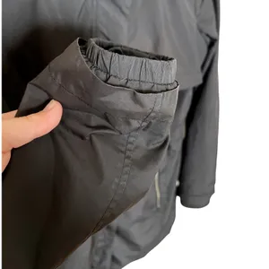 Banana Republic Black‎ Lightweight Hooded Rain Coat Jacket Women's Small GUC thumbnail 4