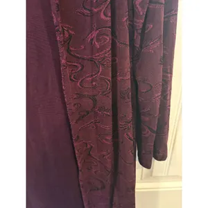 Coldwater Creek Plum Slinky Tank Dress And‎ Matching Paisley Cardigan Size MP thumbnail 6