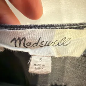 Madewell Wrap Top in Black Denim Size Small in Color Ashbury thumbnail 9