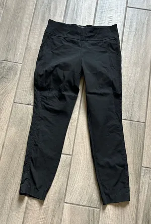 Black Women's Stretch Ankle Pants thumbnail 1
