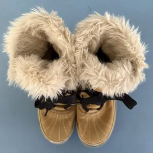 Sorel‎ Tivoli II Curry Tan Suede Faux Fur Lined Waterproof Winter Snow Boots thumbnail 8