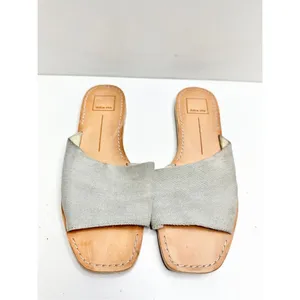 Dolce Vita Sandals‎ Womens Size 8 Blue Denim Slip On Slides Open Toe thumbnail 3