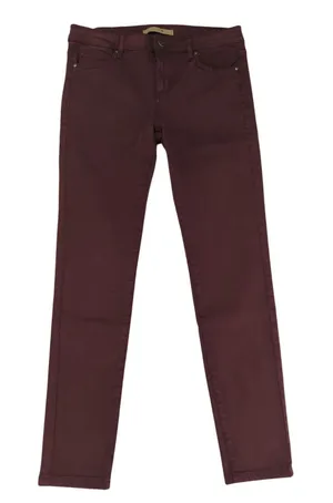 Joes Jeans Womens‎ 28 Skinny Mid Rise Burgundy Wine Red Lyocell Blend Pants thumbnail 1