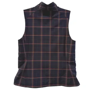 Walter Hagen Clubhouse Reversible Vest Dark Navy Plaid Golf Active Women Medium thumbnail 5