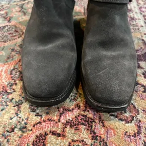 FINAL PRICE Frye Hannah Engineer Gray Grey Suede Boots thumbnail 7