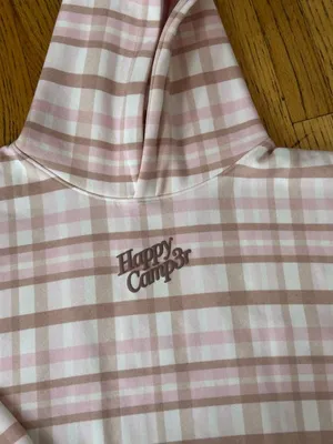 🩷 Happy Camp3r Plaid Flannel Sweatshirt 🩷 BRAND NEW thumbnail 2