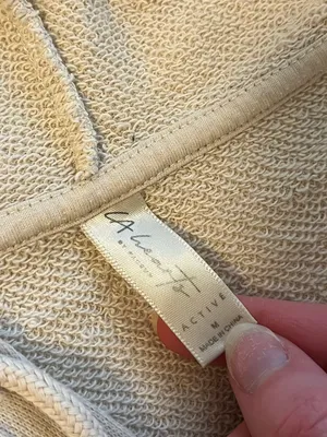 Cream Cropped Zip Up LA Hearts thumbnail 2