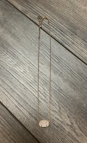 Kendra Scott Gold Necklace Elisa Drusy Iridescent thumbnail 2