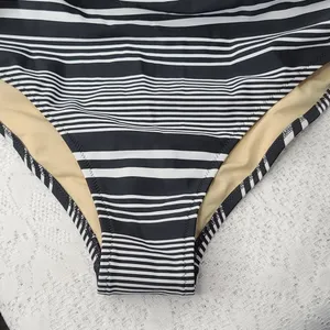 Old Navy striped one piece halter top bathing suit thumbnail 2