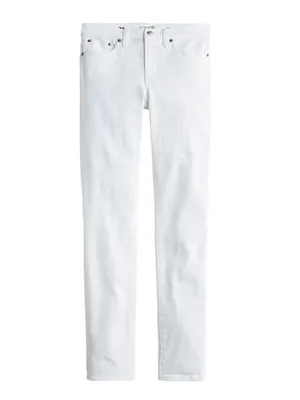 J. Crew 8" Toothpick Denim Ankle Jean in White Wash Size 27 thumbnail 3