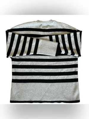 Industry Republic Clothing Brown Striped Sweater Medium thumbnail 3