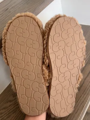 UGG Maxi Curly Sister Slide Slippers in Chestnut Brown NWOB thumbnail 9