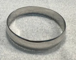 Vintage Monet Silver Tone Bangle Bracelet thumbnail 1