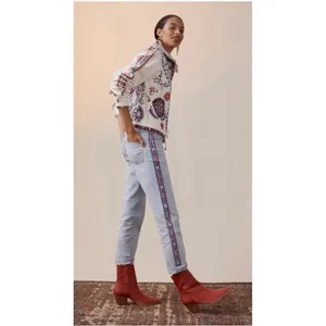 Anthropologie pilcro women's The‎ Vintage straight jean Size 30 Southwestern thumbnail 4
