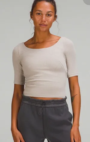 Lululemon Ribbed Micro-Modal Half Sleeve T-Shirt thumbnail 1