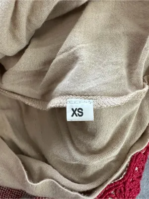NBD Red Nude Embroidered Lace Mini Dress XS Open Back thumbnail 6