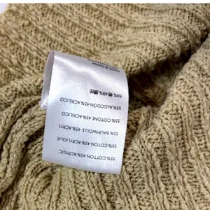 Urban Outfitters Oversized Cropped Cardigan Tan‎ Beige Ribbed Knit Sweater Small thumbnail 3