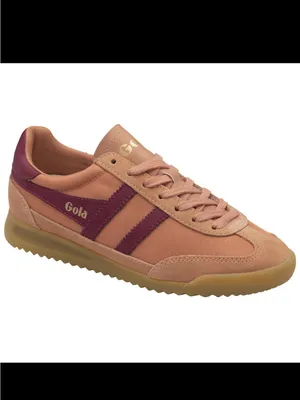 NEW Gola Harrier Trainer in Peach and Burgundy thumbnail 3