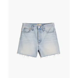 Madewell Denim The Momjean Short 28 Blue Fitzgerald Wash High Rise Button Fly thumbnail 12