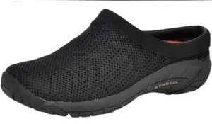 Merrell Black Mesh Slip-On Mule thumbnail 1