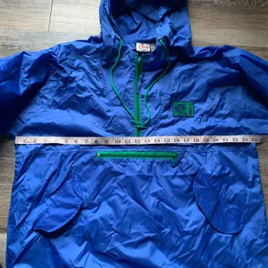 Vintage The Disney Store Blue Windbreaker Winnie the Pooh Tigger S/M thumbnail 6