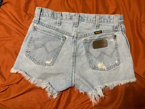 High-Rise Wrangler Shorts Denim thumbnail 4