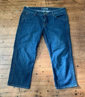 Hudson vintage dark wash size 30 cropped jeans thumbnail 1