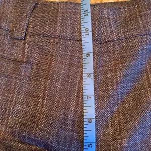 Carlisle Wool Blend Pants Women Size 6 Brown Straight Leg Trouser Tweed Lined thumbnail 7