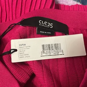 Cut25‎ by Yigal Azrouel Pink Techno Knit Skirt Preppy Coquette Academia Career thumbnail 6