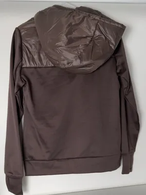 Avia Chocolate Brown Quilted Hooded Puffer Jacket thumbnail 4