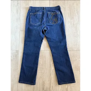 Y2k Tommy Hilfiger‎ Womens Straight Leg Jeans Dark Wash Blue Denim Sz 10 Stretch thumbnail 7