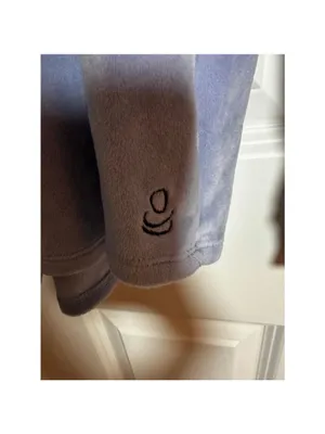 Cuddl Duds Pajamas Set L Blue Yellow Ultra Plush Velvet Fleece thumbnail 5