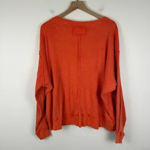 We‎ The Free Buttercup Thermal In Talking Roses Oversized Shirt Sz M thumbnail 9