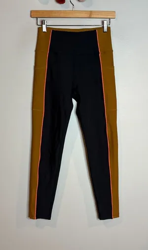 Sage Collective color block athletic leggings thumbnail 1