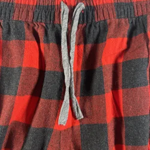 Aerie Women’s Small Red Black Buffalo Plaid Pajama Lounge Jogger Pants thumbnail 8
