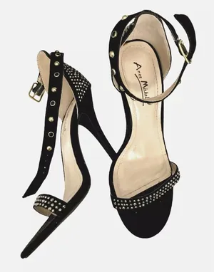 Anne Michelle Heels Size 7.5 Enzo‎ 44 Black Embellished thumbnail 1
