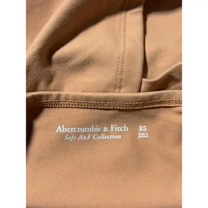 Abercrombie & Fitch‎ Soft A&F Collection Tan Brown Square Neck Crop Tank Top XS thumbnail 3
