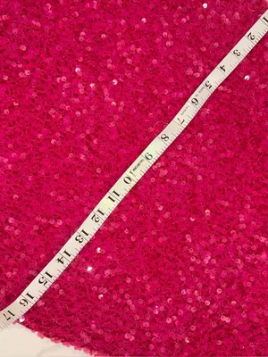 Adorable Alyce 4599 fitted straight dress in fuchsia plush sequins, size 2 thumbnail 11