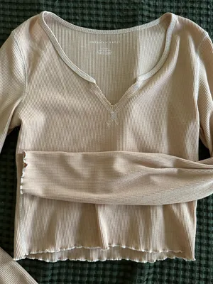 American Eagle Waffle Knit Long Sleeve thumbnail 4