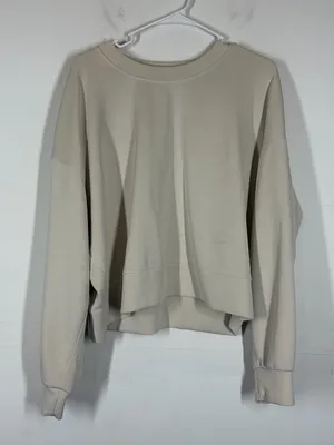 *Flawed* Lululemon Softstreme Perfectly Oversized Cropped Crew Size 10 thumbnail 3