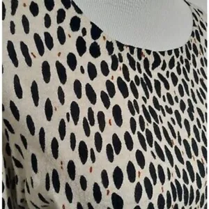 J Crew Mercantile Animal Print Pullover Crew Neck Sweater Top Xs thumbnail 6