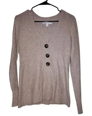 Old Navy Women's Sweater - Sand/Tan, Size Small thumbnail 1