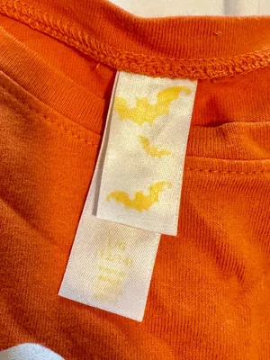 Orange Halloween "BOO" Graphic T-Shirt | Adult Size Large thumbnail 4