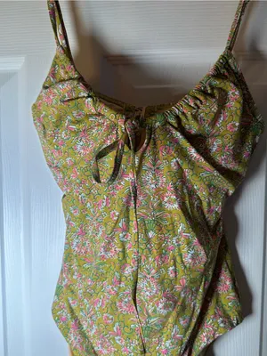 Reformation Rhythm Bouquet Tie Front Underwire One-Piece thumbnail 2
