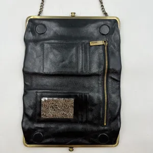 Hobo International Leanne Kisslock Crossbody Leather Bag Purse thumbnail 3