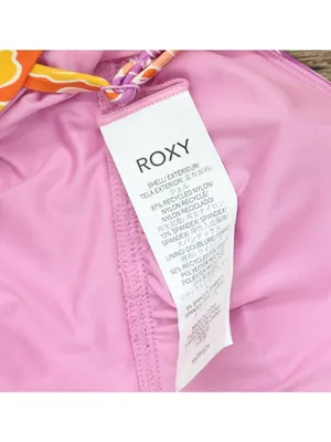 NWT Roxy One Piece Plunge Swimsuit Slimming Tummy Control Lilac Purple Multi XS thumbnail 6